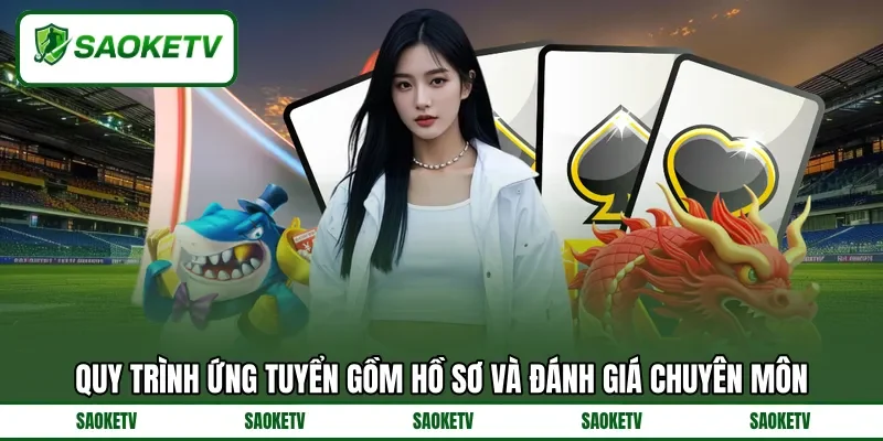 Quy trình ứng tuyển gồm hồ sơ và đánh giá chuyên môn